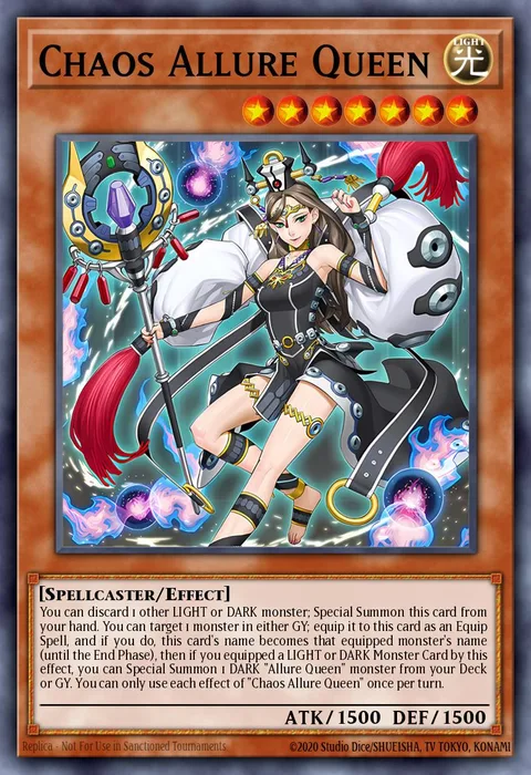 Chaos Allure Queen trading card