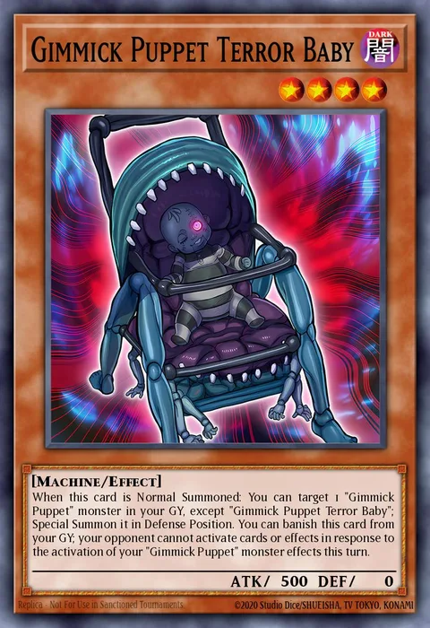 Gimmick Puppet Terror Baby trading card