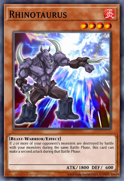 Rhinotaurus trading card