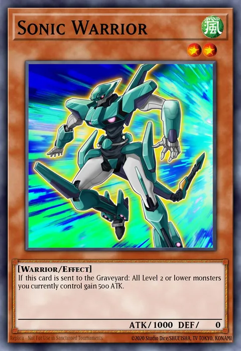 Sonic Warrior trading card