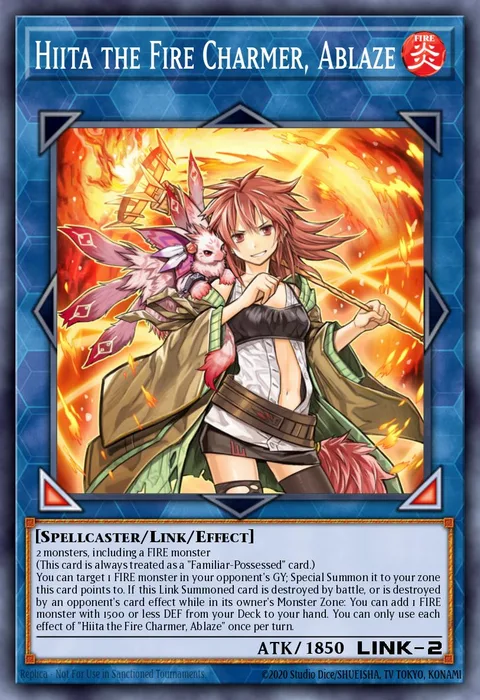 Hiita the Fire Charmer, Ablaze trading card