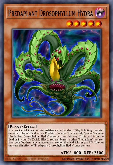 Predaplant Drosophyllum Hydra trading card