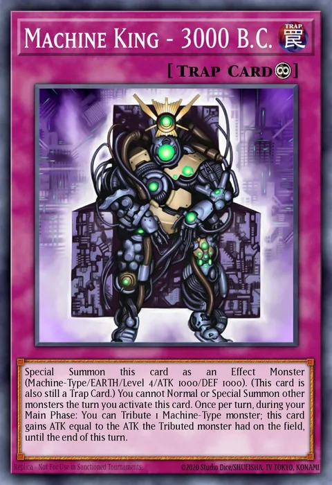 Machine King - 3000 B.C. trading card