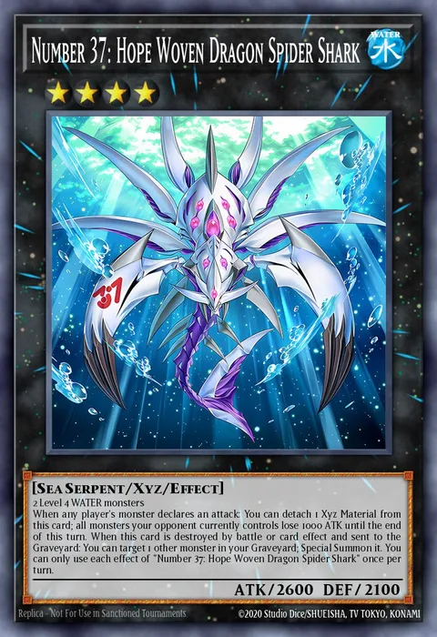 Number 37: Hope Woven Dragon Spider Shark trading card