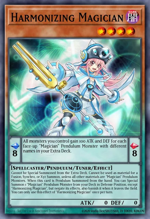 Harmonizing Magician trading card