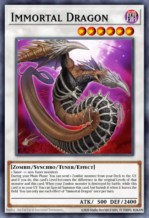 Immortal Dragon trading card