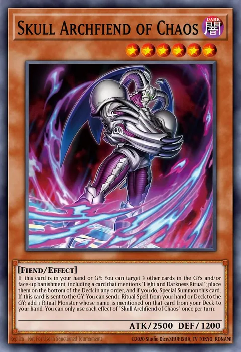 Skull Archfiend of Chaos trading card