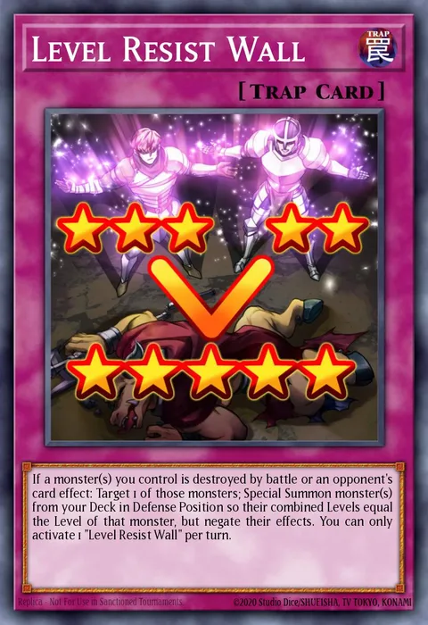Level Resist Wall trading card