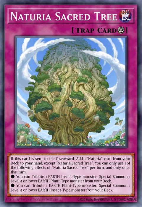 Naturia Sacred Tree trading card