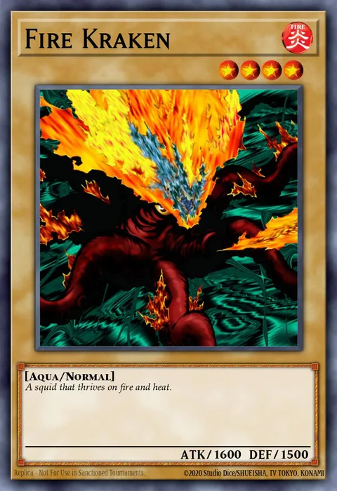 Fire Kraken trading card