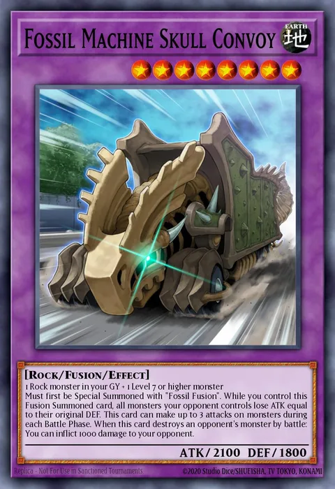 Fossil Machine Skull Convoy trading card