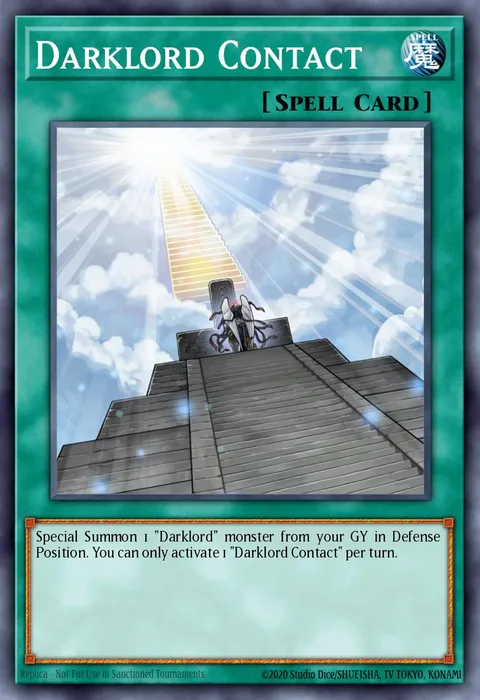 Darklord Contact trading card