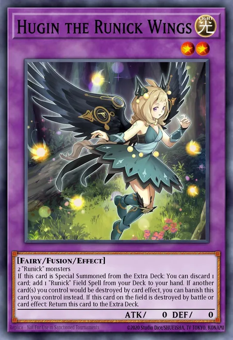 Hugin the Runick Wings trading card