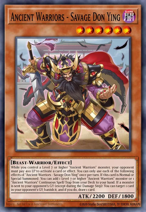 Ancient Warriors - Savage Don Ying trading card
