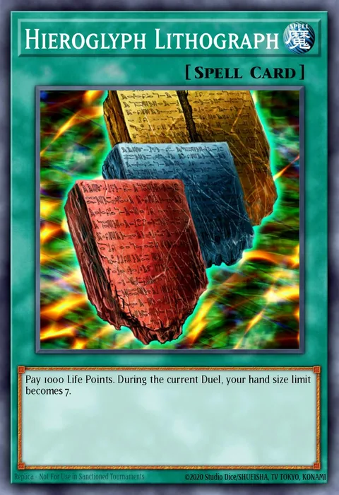 Hieroglyph Lithograph trading card