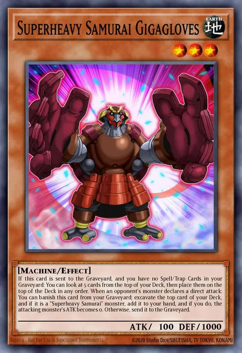 Superheavy Samurai Gigagloves trading card