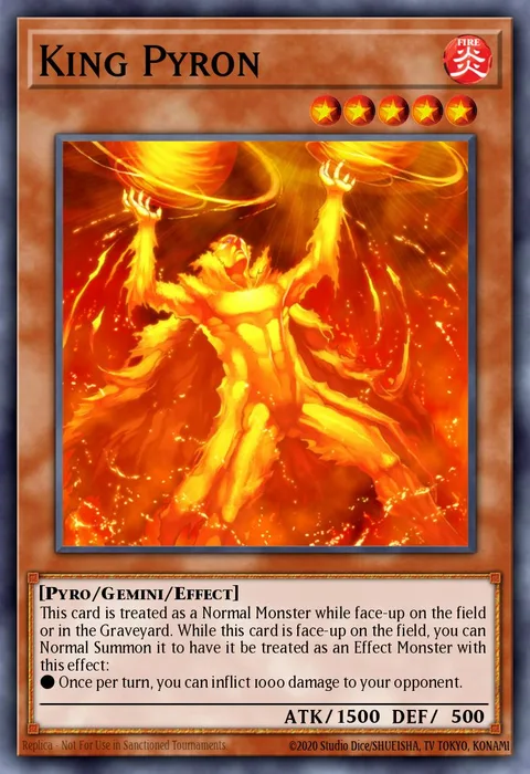 King Pyron trading card