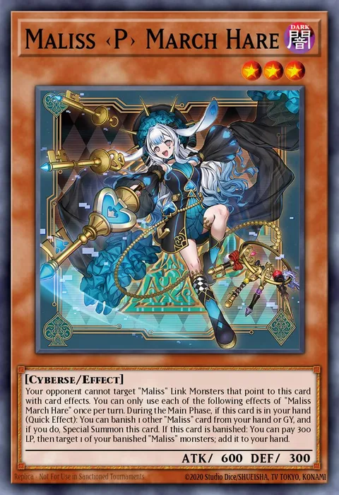 Maliss <P> March Hare trading card