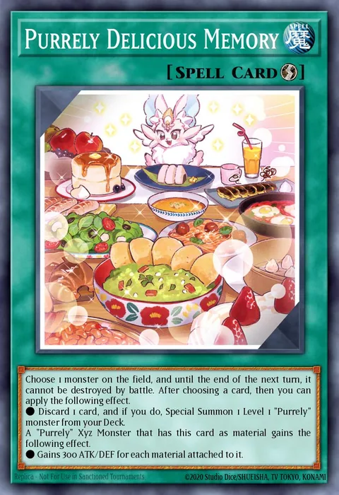 Purrely Delicious Memory trading card