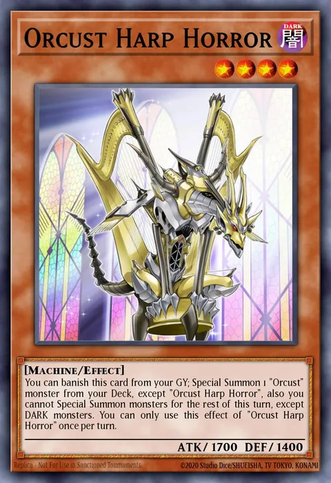 Orcust Harp Horror trading card
