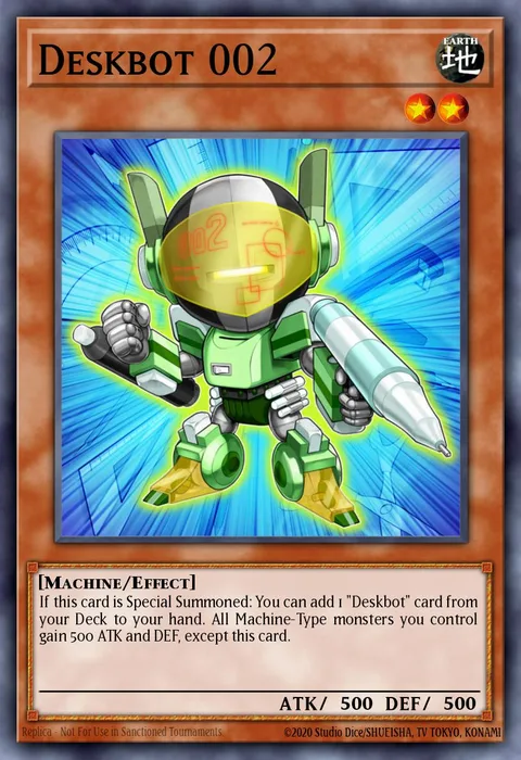 Deskbot 002 trading card