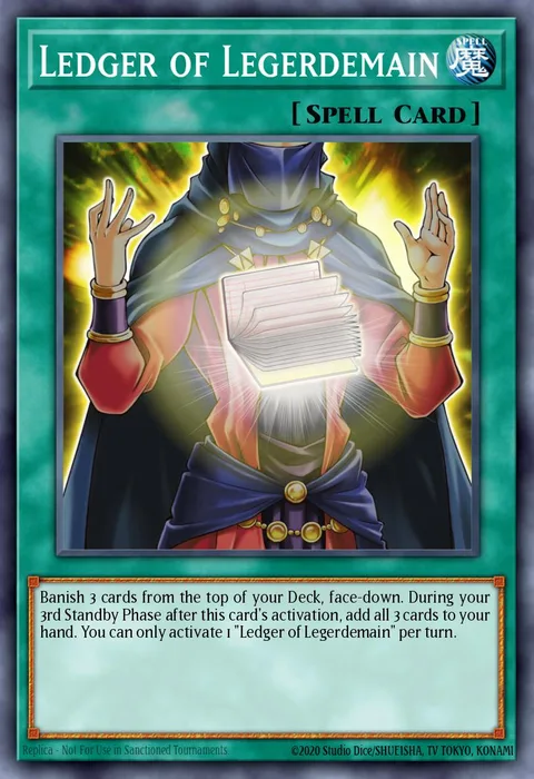 Ledger of Legerdemain trading card