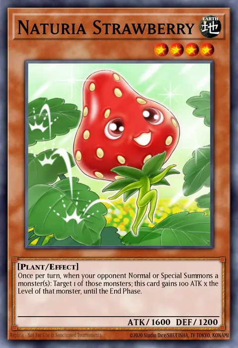 Naturia Strawberry trading card