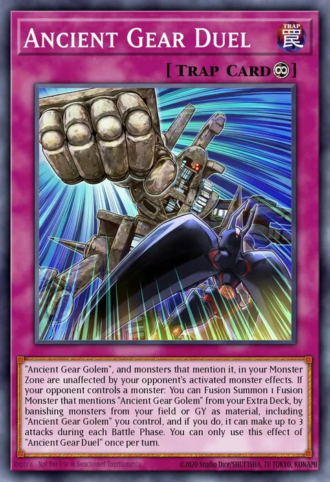 Ancient Gear Duel trading card