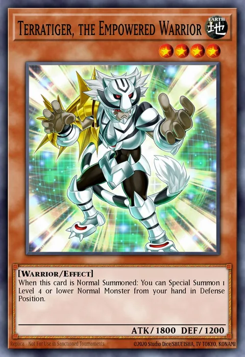 Terratiger, the Empowered Warrior trading card