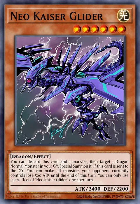 Neo Kaiser Glider trading card
