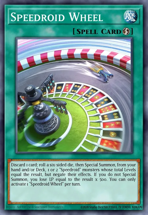 Speedroid Wheel trading card
