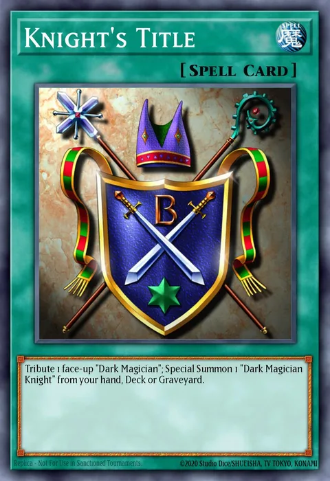 Knight's Title trading card