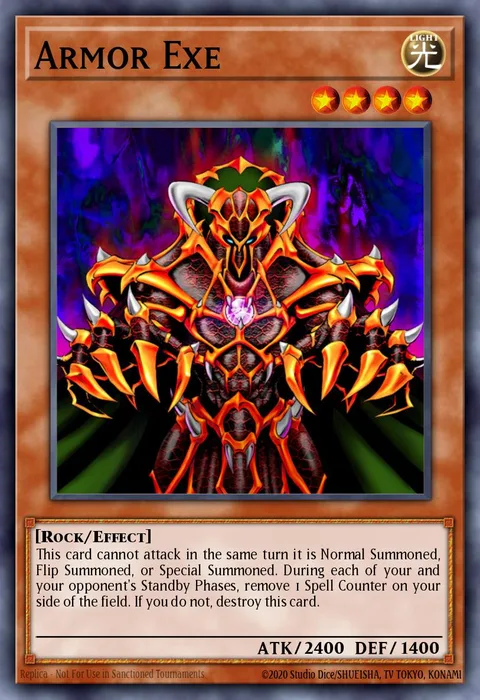 Armor Exe trading card