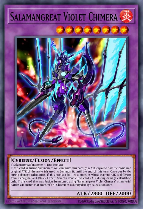 Salamangreat Violet Chimera trading card