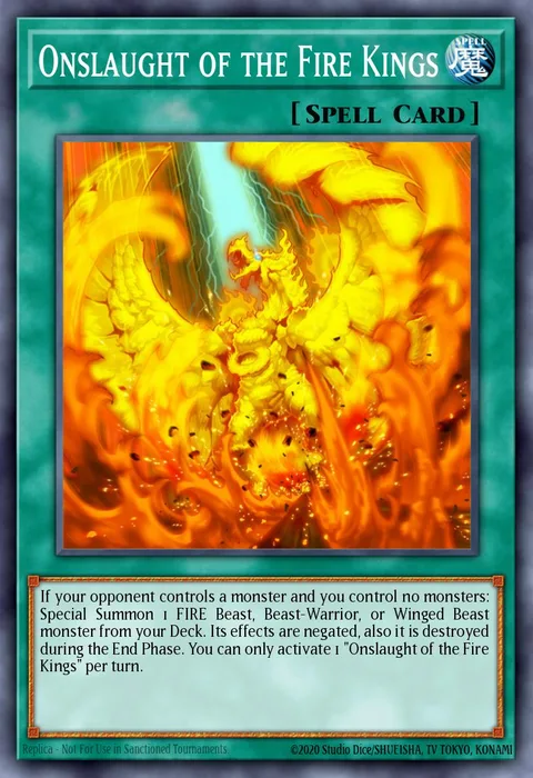 Onslaught of the Fire Kings trading card