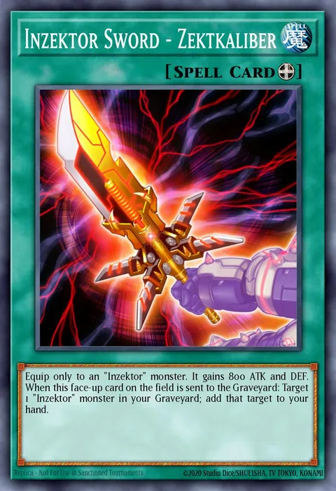 Inzektor Sword - Zektkaliber trading card