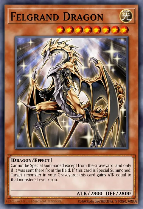 Felgrand Dragon trading card