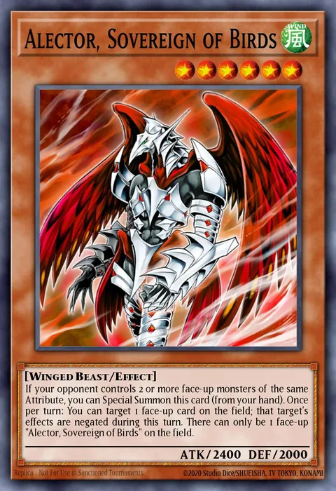 Alector, Sovereign of Birds trading card