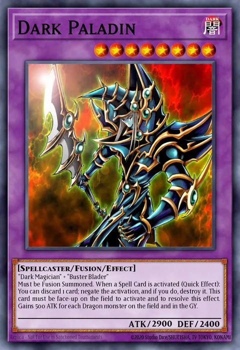 Dark Paladin trading card