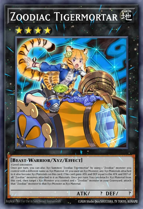 Zoodiac Tigermortar trading card