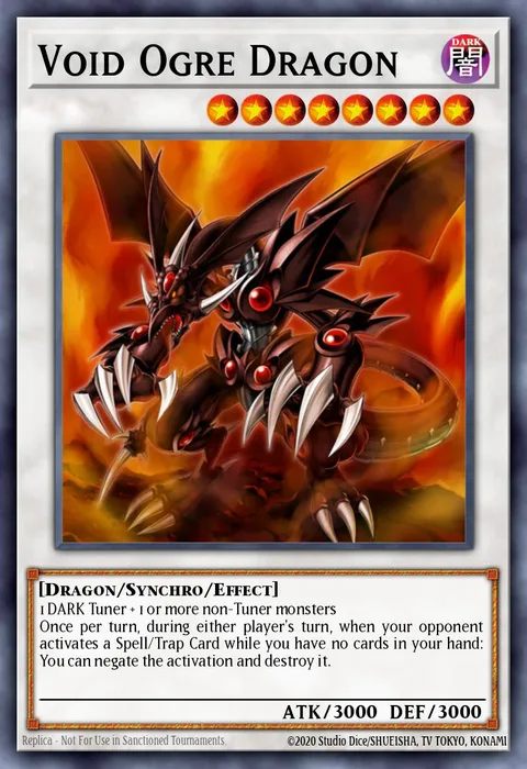 Void Ogre Dragon trading card