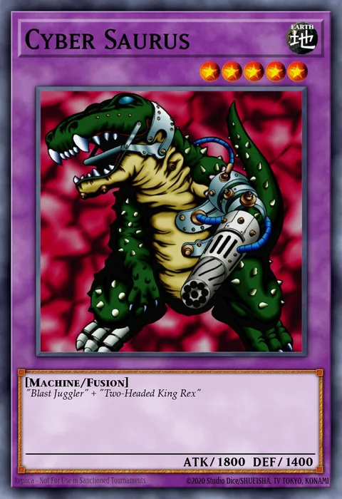 Cyber Saurus trading card