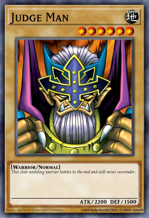 Judge Man trading card