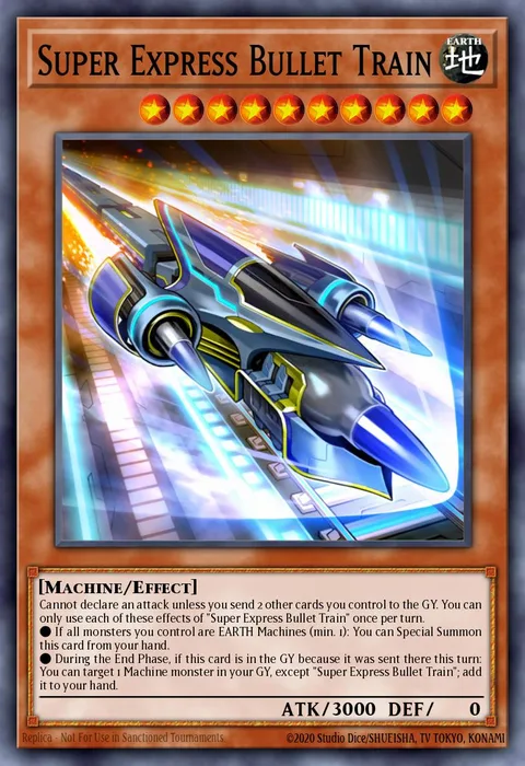 Super Express Bullet Train trading card