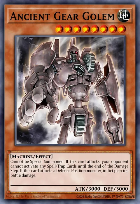 Ancient Gear Golem trading card