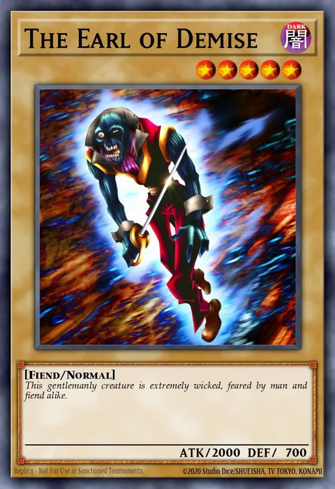 The Earl of Demise trading card