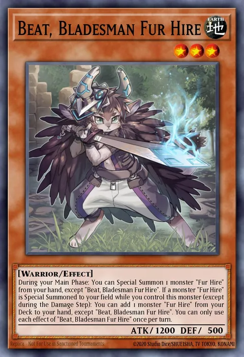 Beat, Bladesman Fur Hire trading card