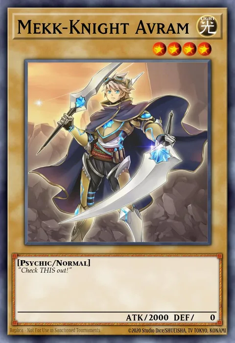 Mekk-Knight Avram trading card