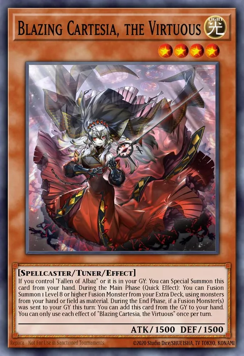 Blazing Cartesia, the Virtuous trading card
