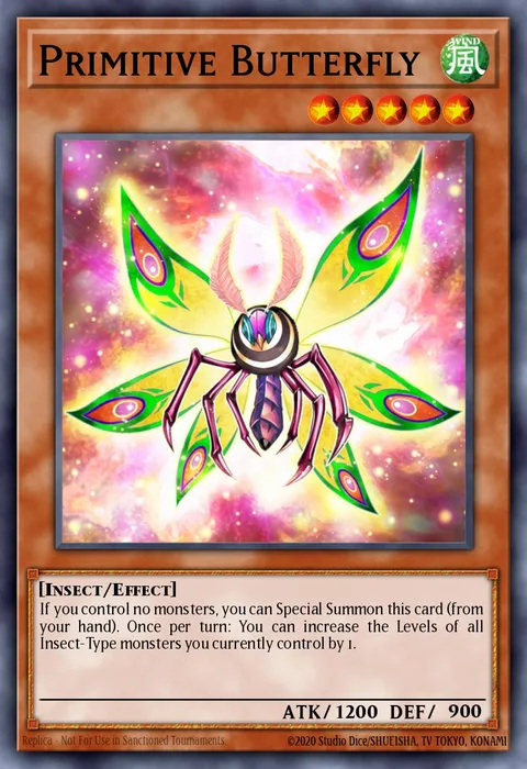 Primitive Butterfly trading card